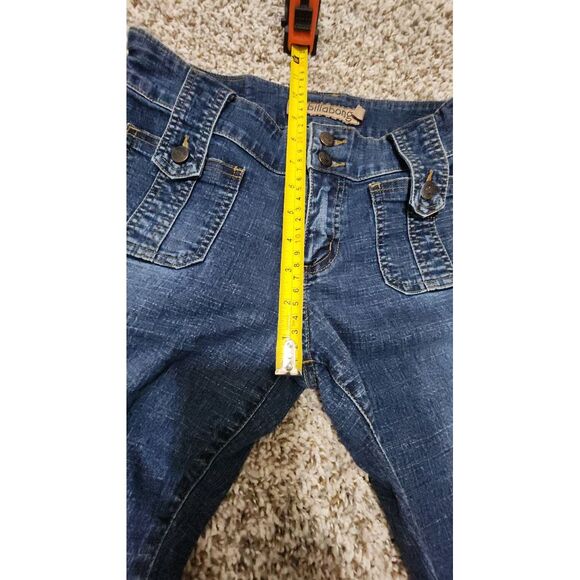 BILLABONG Women's Size 3 Low Rise Jeans blue 26x31 Boot‎ Flare - Picture 5 of 9